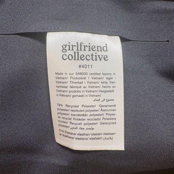 Girlfriend Collective High-Rise Bike Short Women's Size Small Black New With Tag - Picture 6 of 9